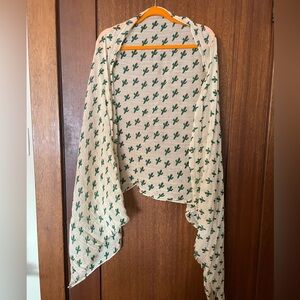Beige Sole Society Cactus print scarf
